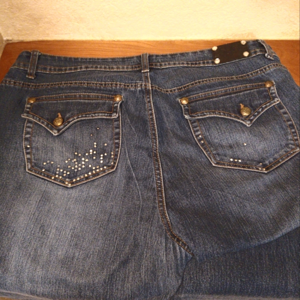 Style & Co Premium Jeans with Embellishment size 16 - Picture 3 of 4